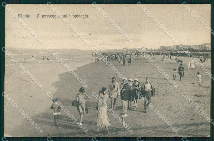 Rimini Città Spiaggia cartolina QT3472 – fronte