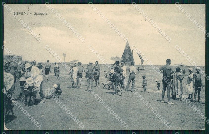 Rimini Città Spiaggia cartolina QT3478 – fronte