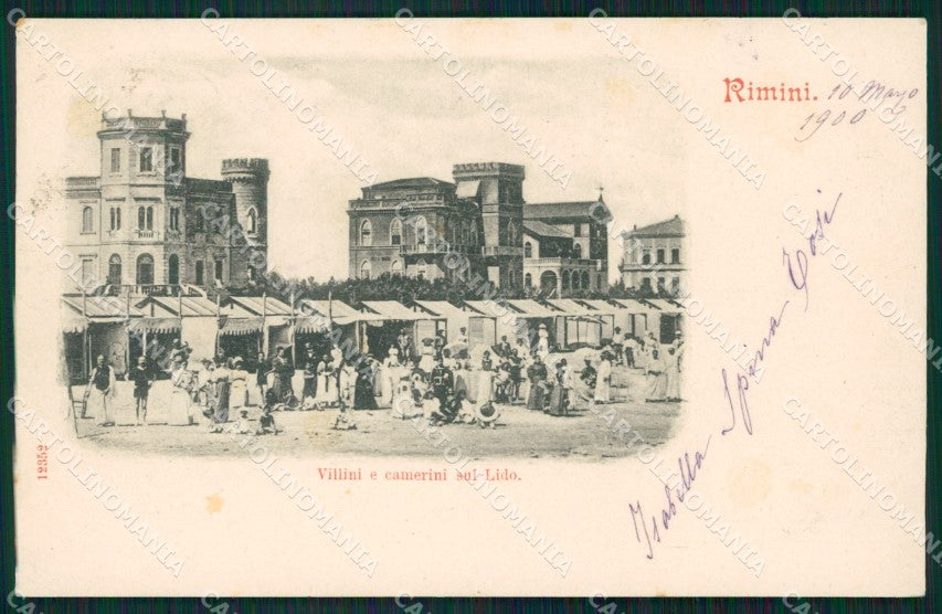Rimini Città Spiaggia cartolina QT3484 – fronte