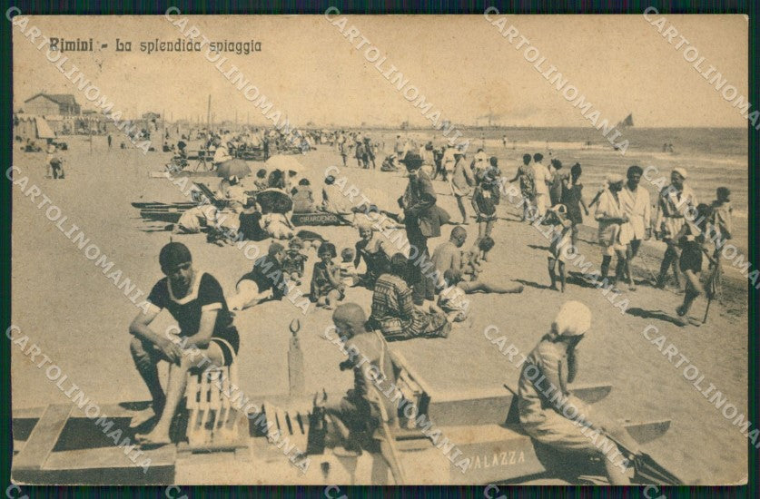 Rimini Città Spiaggia cartolina QT3486 – fronte