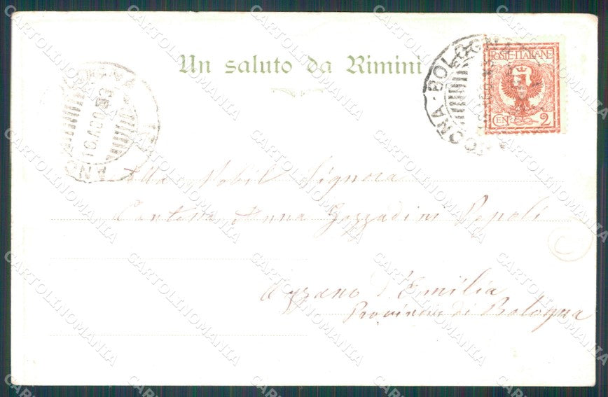 Rimini Città cartolina QT3497 – retro