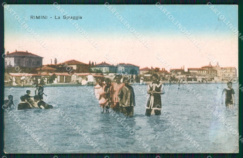 Rimini Città Spiaggia cartolina QT3516 – fronte