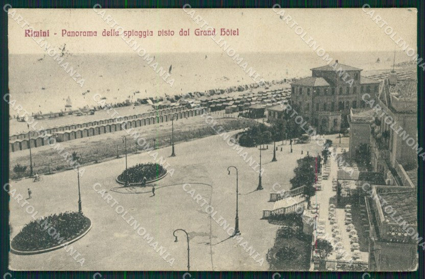 Rimini Città Grand Hotel cartolina QT3525 – fronte