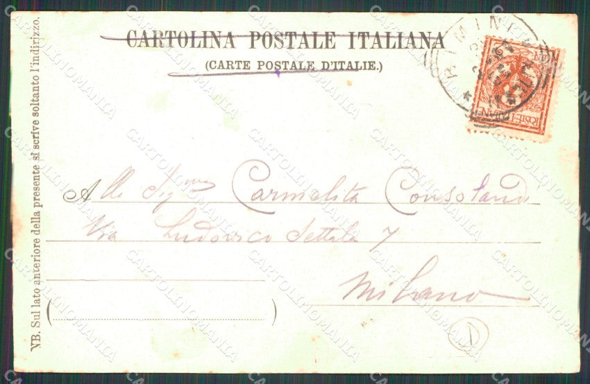 Rimini Città cartolina QT3548 – retro