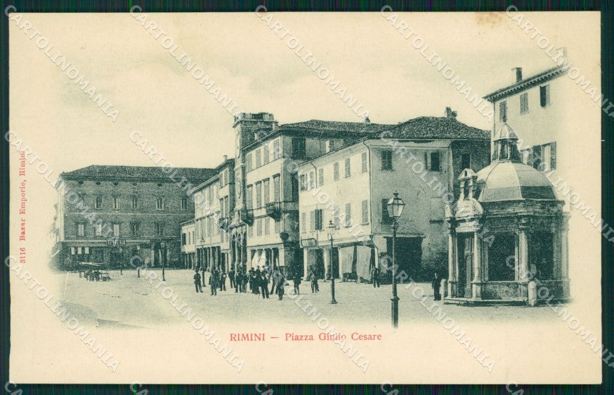 Rimini Città Piazza Giulio Cesare cartolina QT3552 – fronte