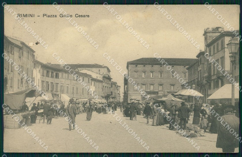 Rimini Città Piazza Giulio Cesare Mercato cartolina QT3562 – fronte