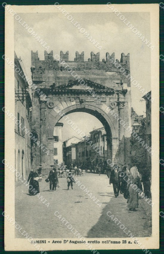 Rimini Città Arco d'Augusto cartolina QT3563 – fronte