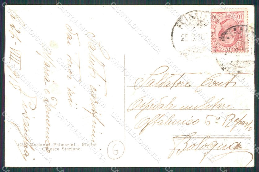 Rimini Città Saluti da PIEGHINA MACCHIA cartolina QT3572 – retro