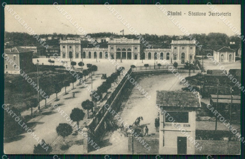 Rimini Città Stazione FORO PIEGA cartolina QT3599 – fronte