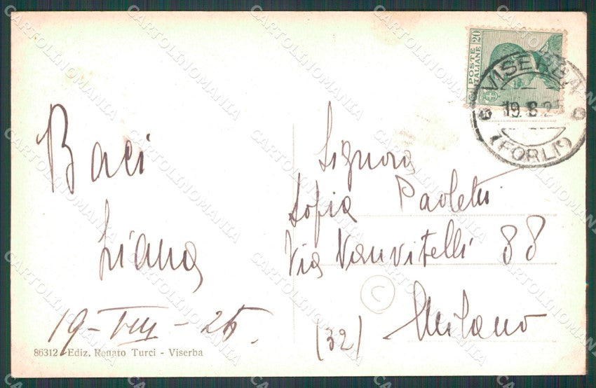 Rimini Viserba Barche cartolina QT3604 – retro