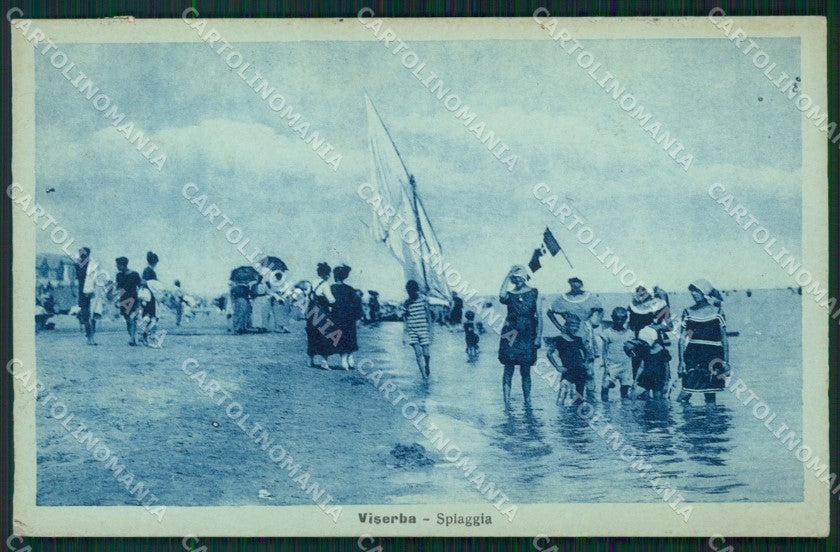 Rimini Viserba Spiaggia cartolina QT3607 – fronte