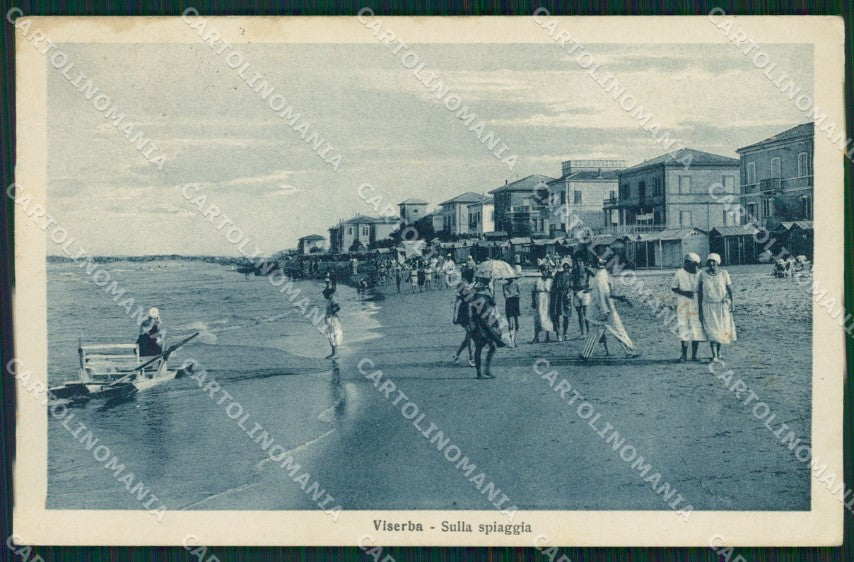 Rimini Viserba Spiaggia cartolina QT3617 – fronte