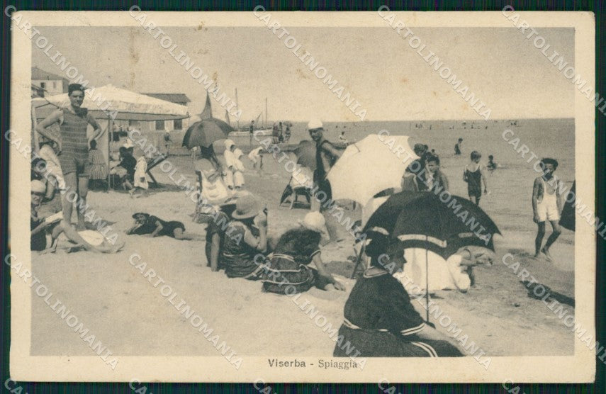 Rimini Viserba Spiaggia cartolina QT3619 – fronte