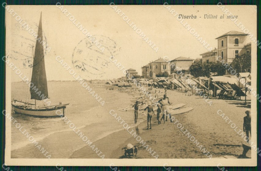 Rimini Viserba Barca cartolina QT3623 – fronte