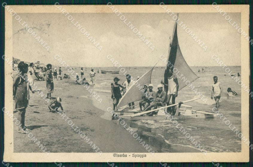 Rimini Viserba Spiaggia cartolina QT3624 – fronte