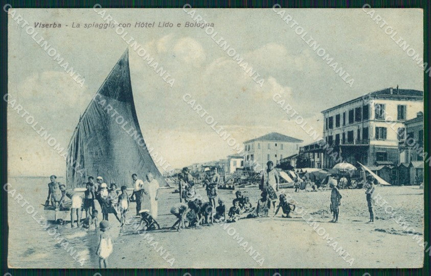 Rimini Viserba Barca cartolina QT3627 – fronte