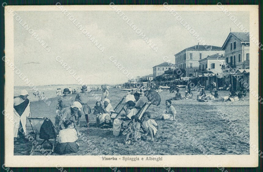 Rimini Viserba Spiaggia cartolina QT3628 – fronte