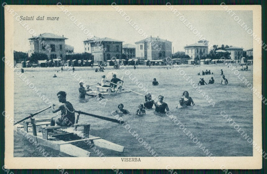 Rimini Viserba PIEGA cartolina QT3629 – fronte