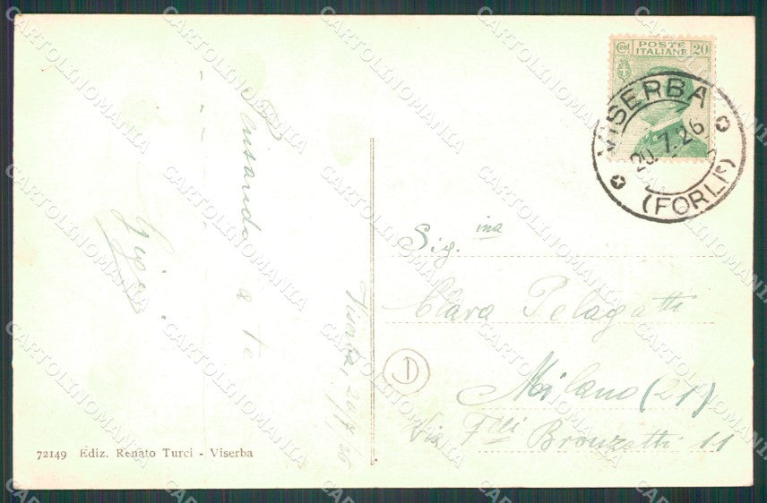 Rimini Viserba Barca cartolina QT3631 – retro