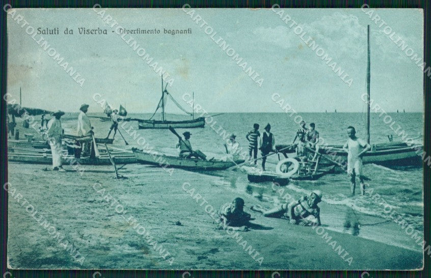 Rimini Viserba Barche cartolina QT3634 – fronte