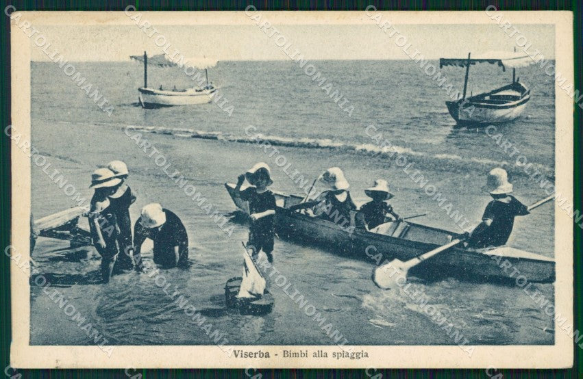 Rimini Viserba Barche cartolina QT3637 – fronte