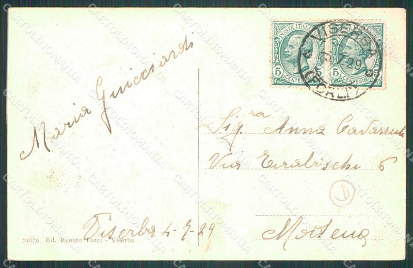 Rimini Viserba Barche cartolina QT3637 – retro