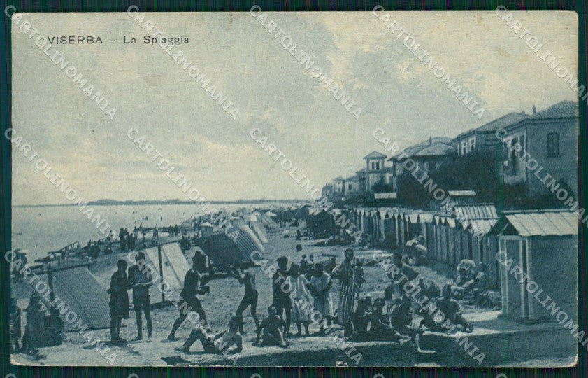 Rimini Viserba Spiaggia cartolina QT3639 – fronte