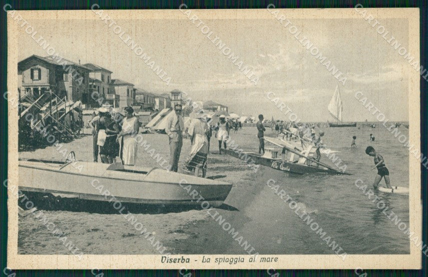 Rimini Viserba Spiaggia cartolina QT3641 – fronte