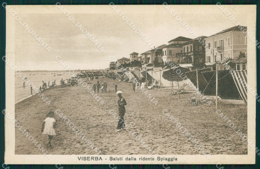 Rimini Viserba Spiaggia cartolina QT3645 – fronte