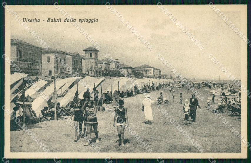 Rimini Viserba Spiaggia cartolina QT3649 – fronte