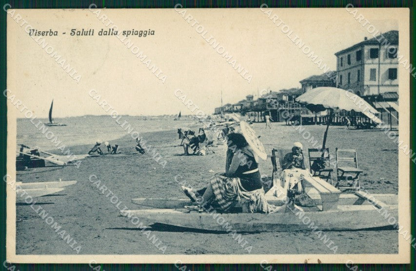 Rimini Viserba PIEGHINA cartolina QT3658 – fronte