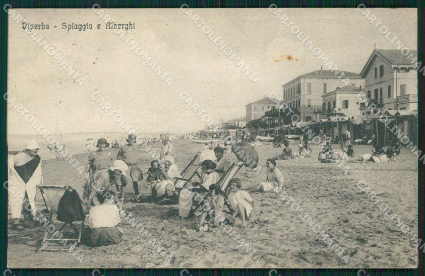 Rimini Viserba Spiaggia cartolina QT3661 – fronte