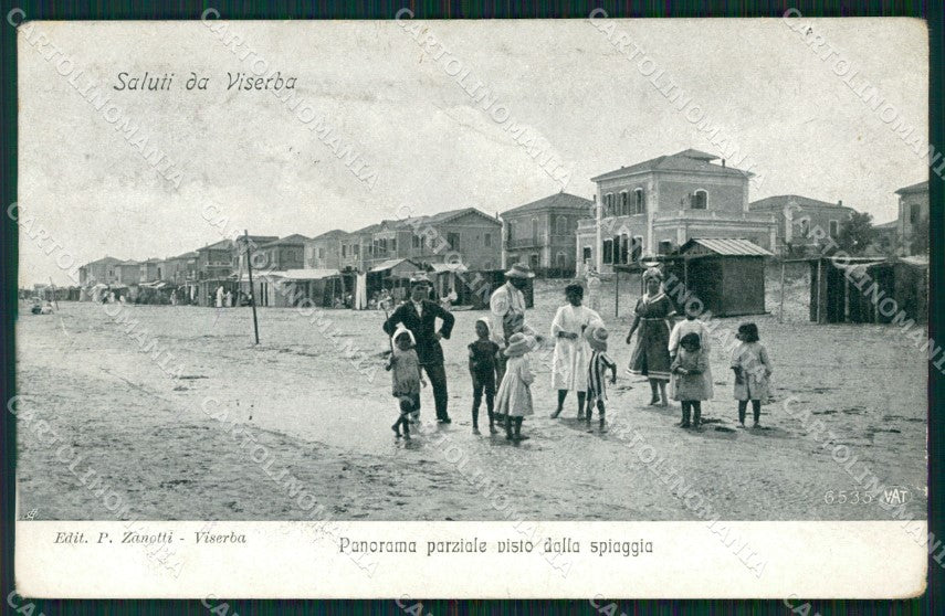 Rimini Viserba Spiaggia Alterocca 6535 cartolina QT3662 – fronte