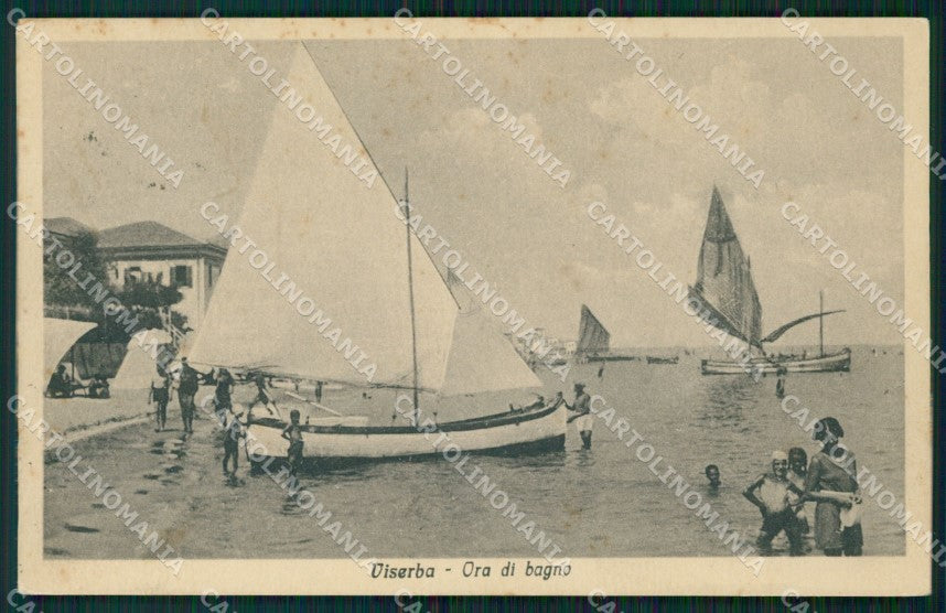 Rimini Viserba Barche cartolina QT3665 – fronte