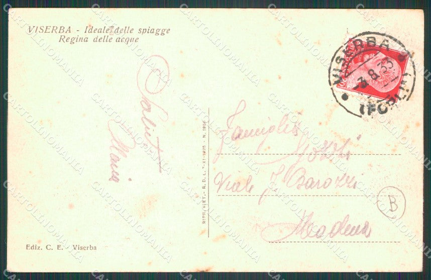Rimini Viserba Barche cartolina QT3665 – retro