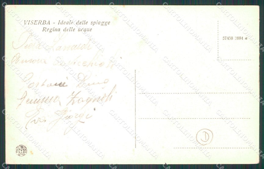 Rimini Viserba Fontana PIEGHINA cartolina QT3670 – retro