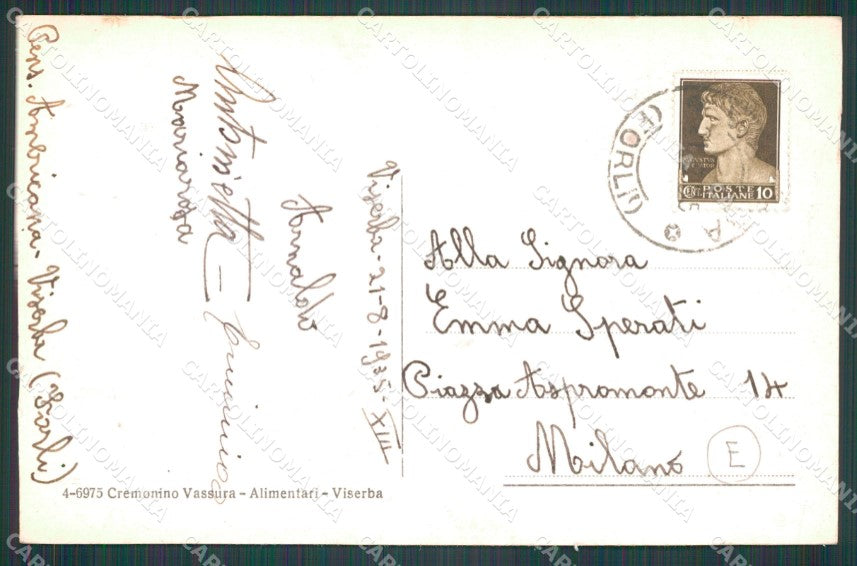 Rimini Viserba cartolina QT3674 – retro