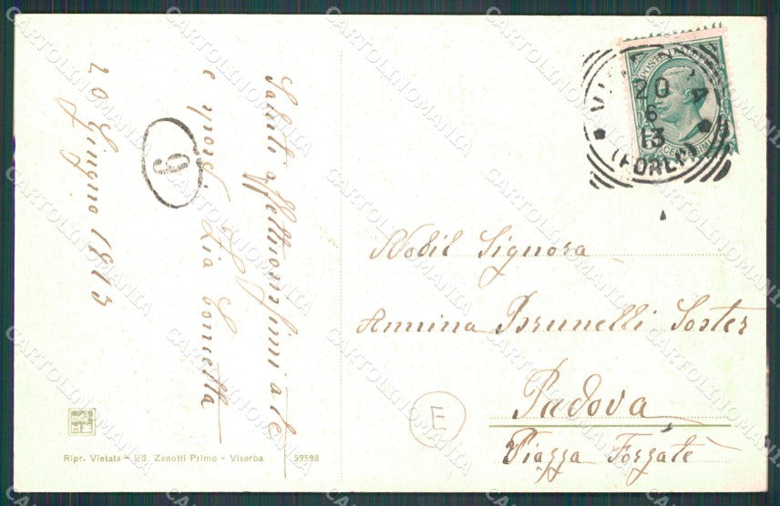 Rimini Viserba Circolo Bagnanti cartolina QT3676 – retro
