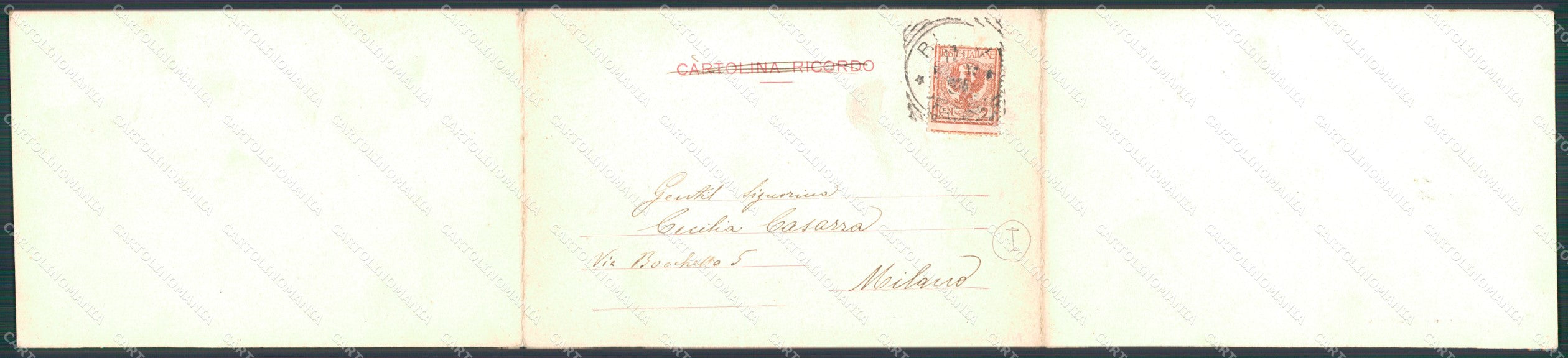 Rimini Città Tripla cartolina QT3681 – retro