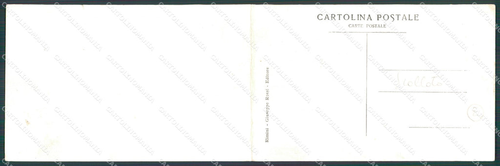Rimini Città Grand Hotel SCOLLATA Doppia cartolina QT3683 – retro
