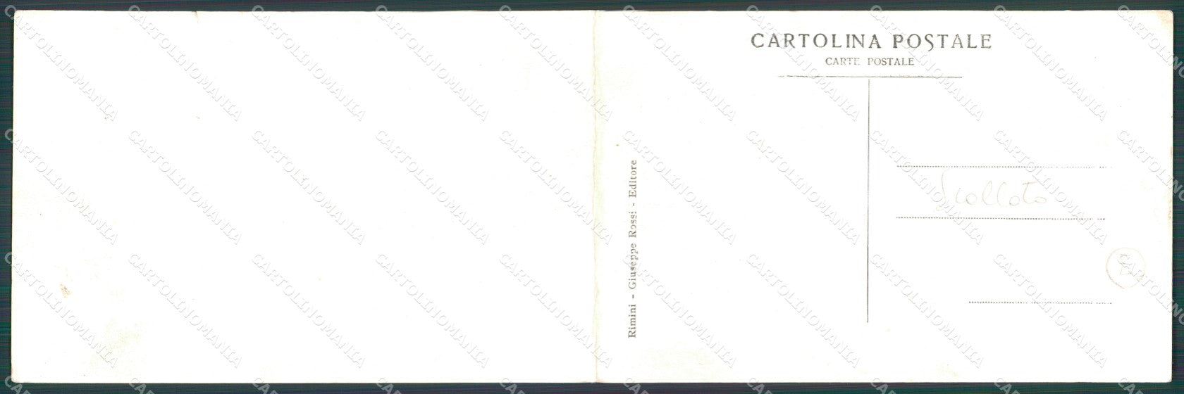 Rimini Città Grand Hotel SCOLLATA Doppia cartolina QT3683 – retro
