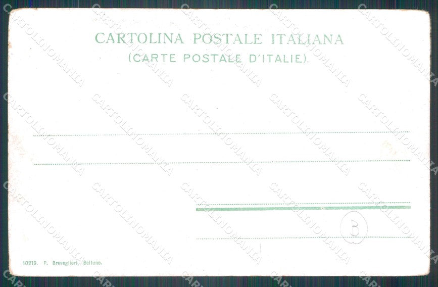 Belluno Città Strada di Feltre cartolina QT3684 – retro