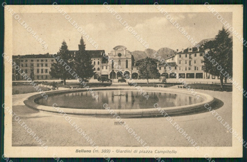 Belluno Città Piazza Campitello cartolina QT3699 – fronte