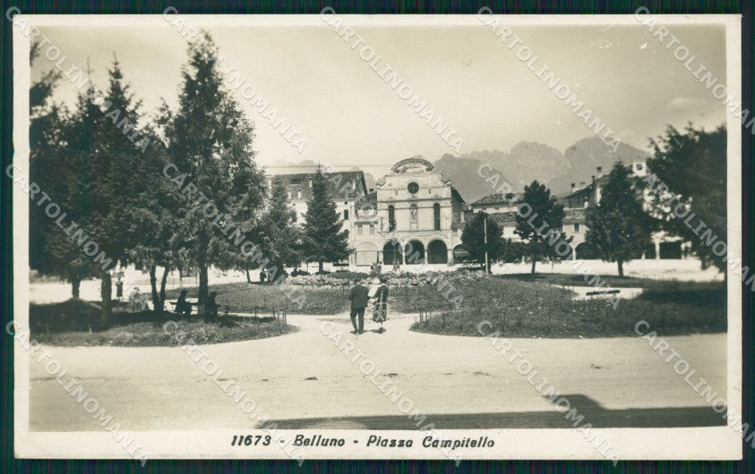 Belluno Città Piazza Campitello Foto cartolina QT3701 – fronte