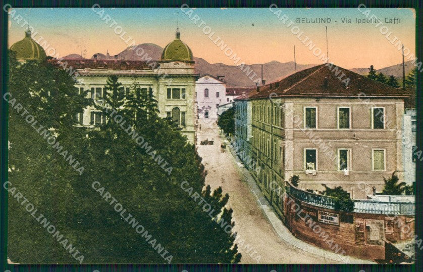 Belluno Città PIEGA cartolina QT3709 – fronte