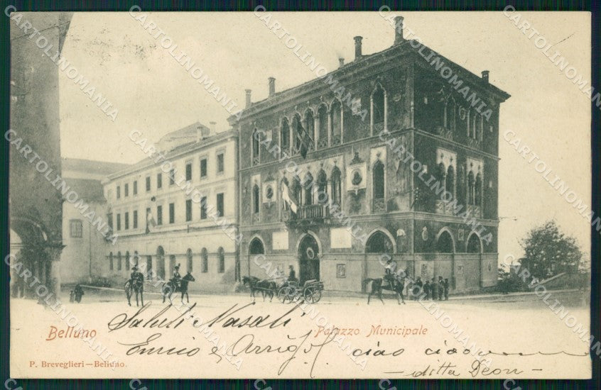 Belluno Città Municipio cartolina QT3710 – fronte