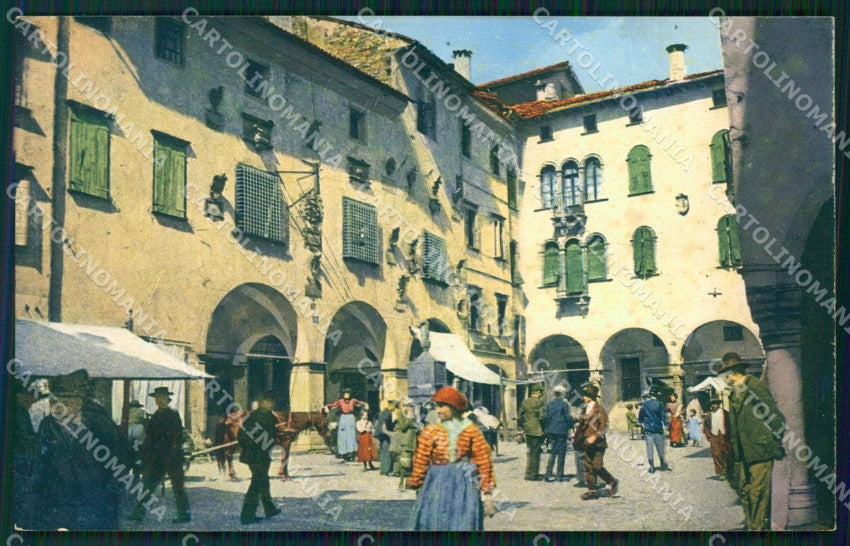 Belluno Città Piazza Mercato delle Erbe cartolina QT3715 – fronte