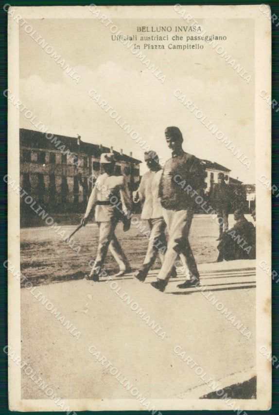 Belluno Città Militari cartolina QT3719 – fronte