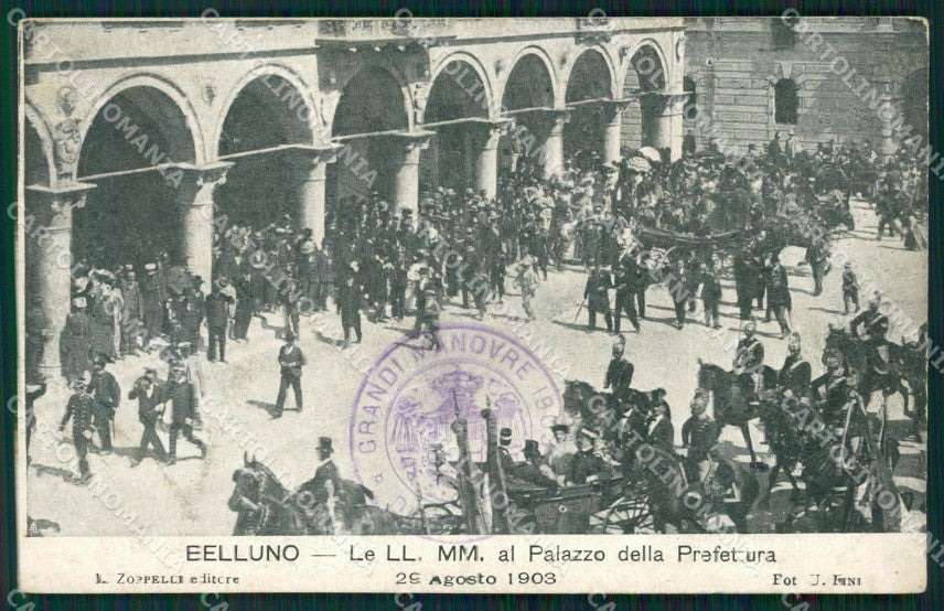 Belluno Città Prefettura Militari cartolina QT3721 – fronte