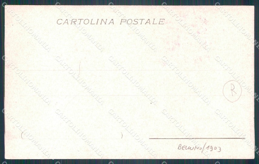 Belluno Città Militari cartolina QT3728 – retro